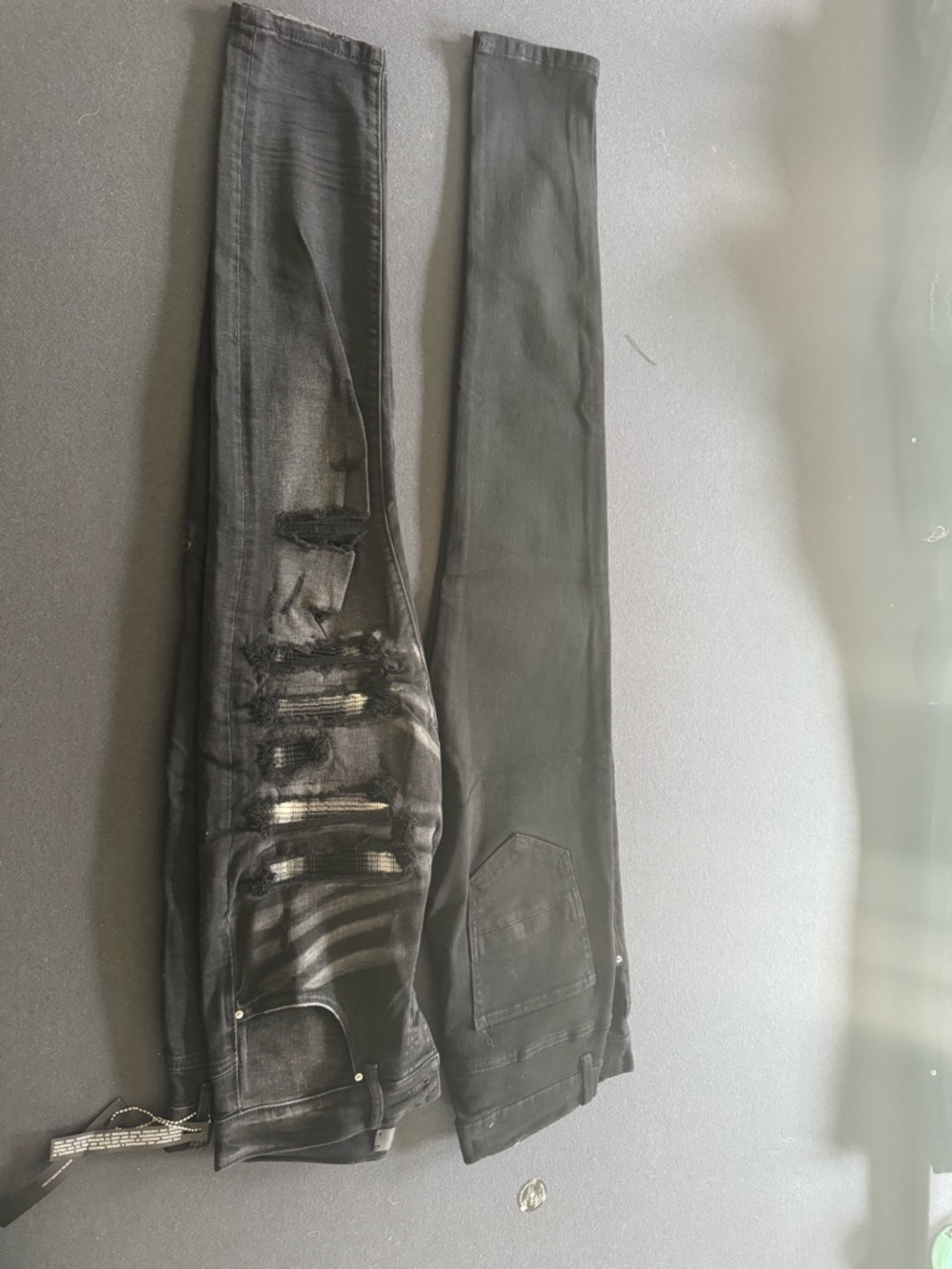 Black Distressed Skinny Jeans